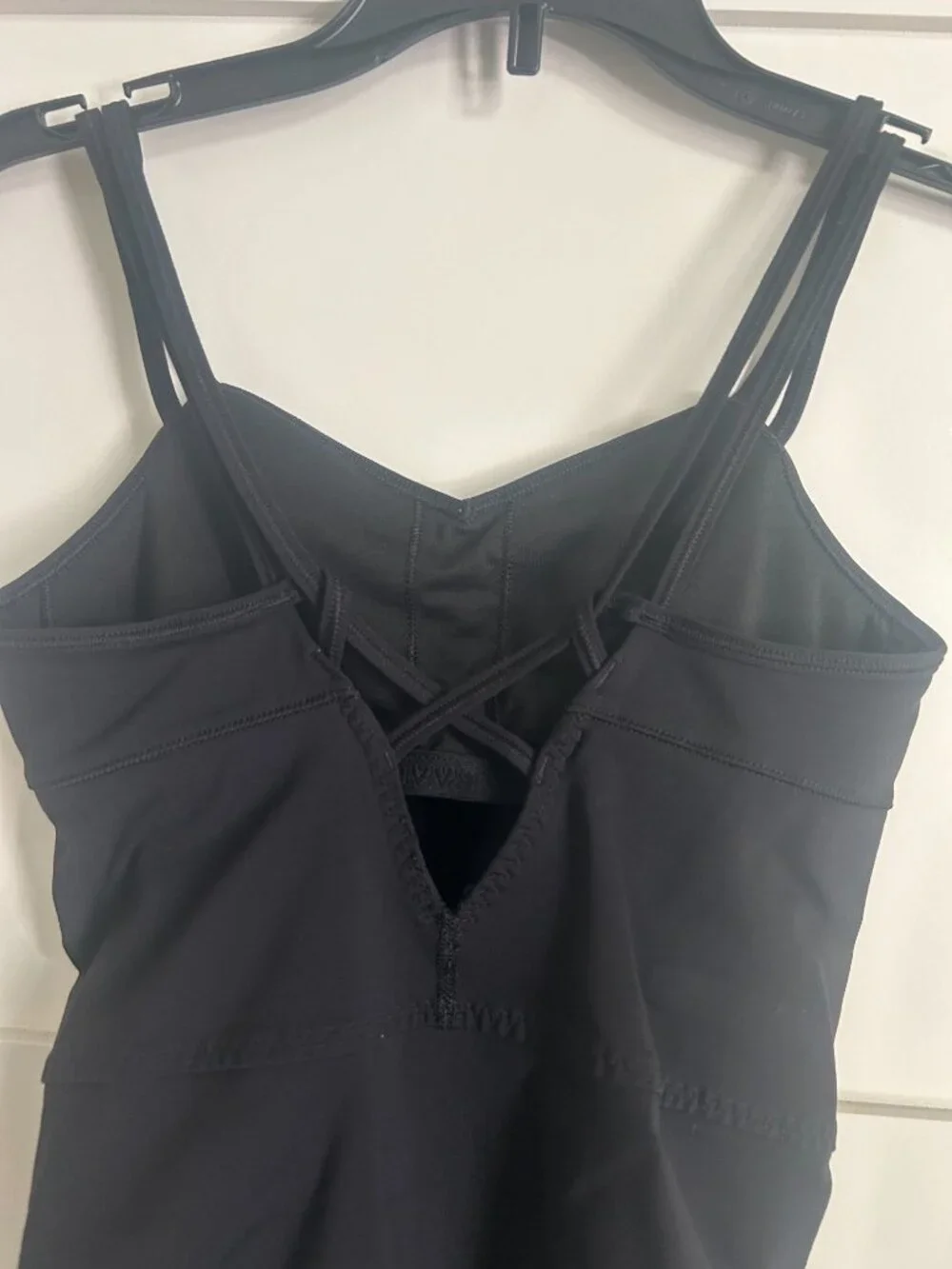 Ivivva/Lululemon black leotard with strappy back - size 12
